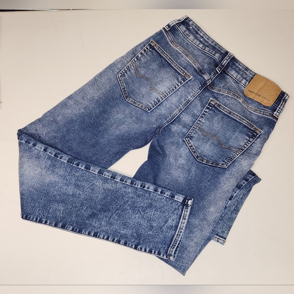 American Eagle Mens Slim Blue Jeans 28x32 - Picture 3 of 6